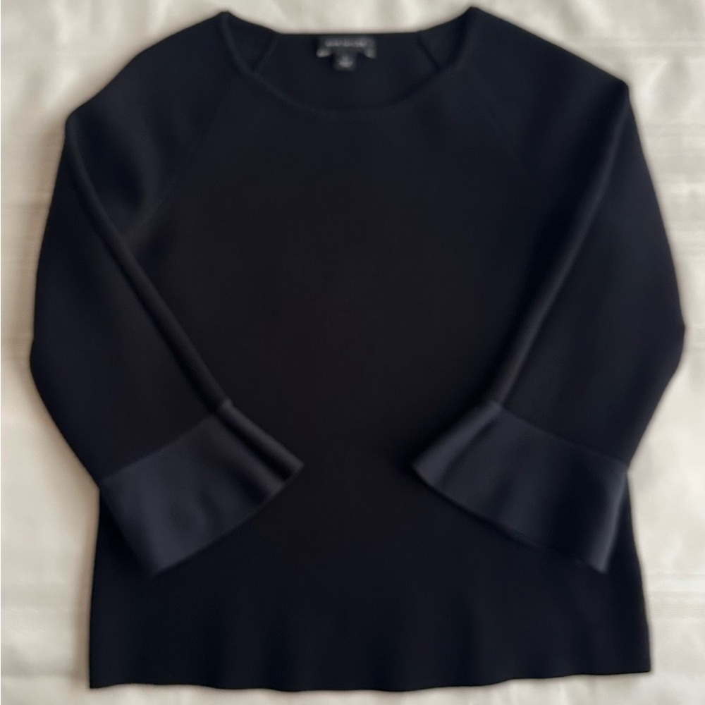 Ann Taylor Elegant Black Sweater with Flared Cuffs - Picture 9 of 13